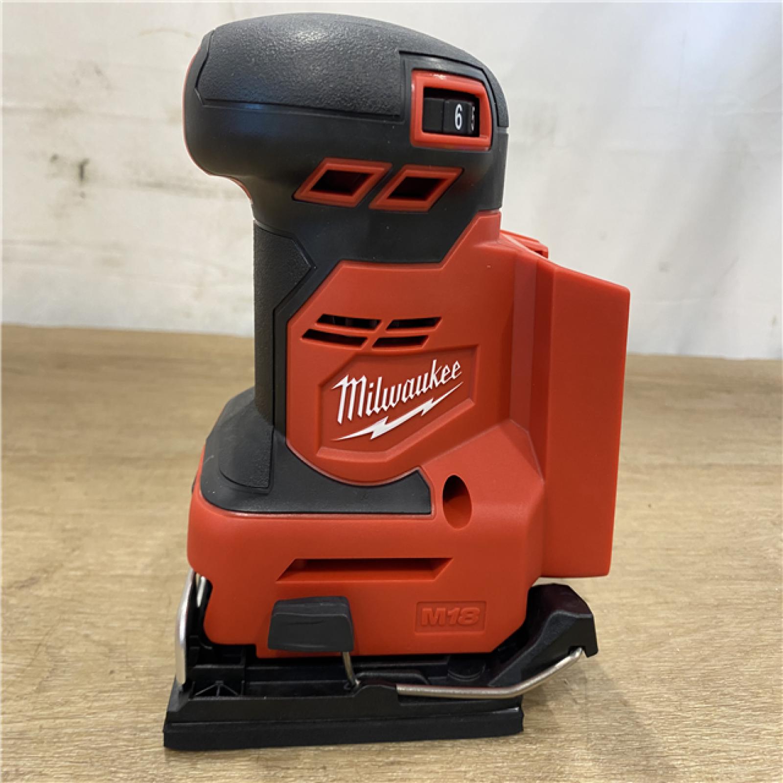 AS-IS Milwaukee 18V Lithium-Ion Cordless 1/4 in. Sheet Sander (Tool-Only)