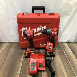 AS-IS Milwaukee FUEL 18V Lithium-Ion Brushless Cordless Hammer Drill and Impact Driver Combo Kit