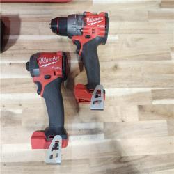 HOUSTON LOCATION - AS-IS Milwaukee  FUEL 18V Lithium-Ion Brushless Cordless Hammer Drill and Impact Driver Combo Kit