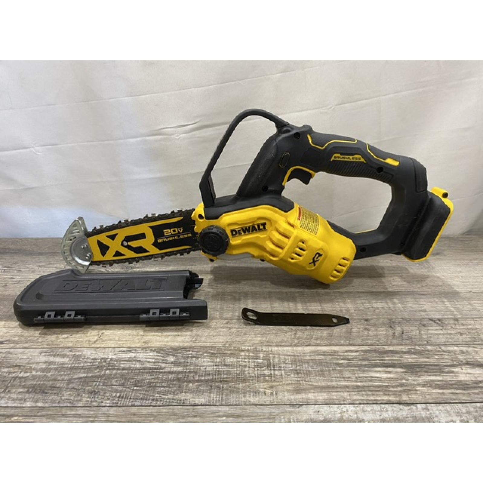 AS-IS DEWALT 20V MAX 8 in. Brushless Cordless Battery Powered Pruning Chainsaw (Tool Only)
