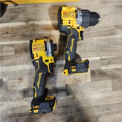 HOUSTON LOCATION - AS-IS DEWALT 20V MAX XR Hammer Drill and ATOMIC Impact Driver 2 Tool Cordless Combo Kit with (2) 4.0Ah Batteries, Charger, and Bag