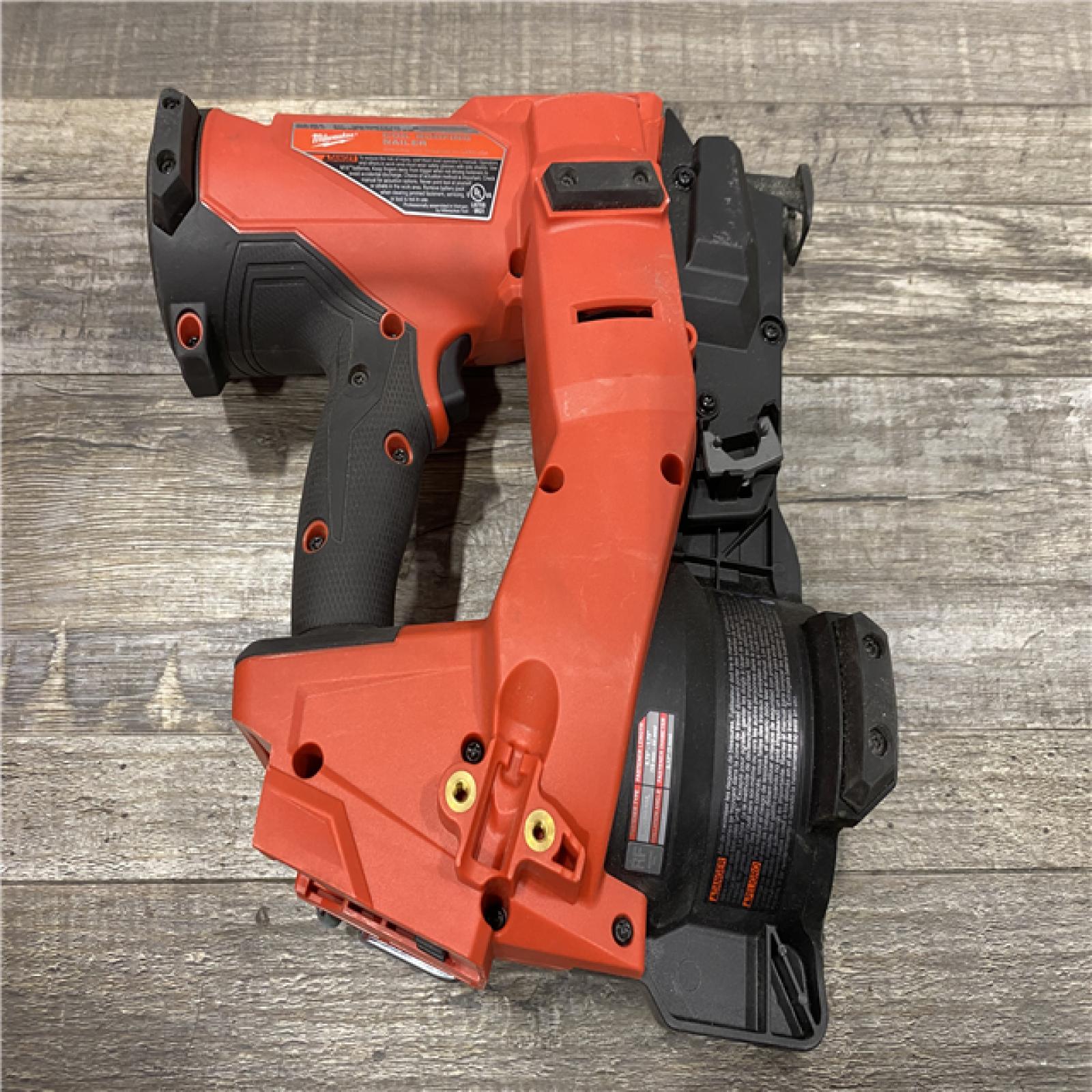 AS-IS Milwaukee FUEL 18-Volt Lithium-Ion Brushless Cordless Coil Roofing Nailer (Tool Only)