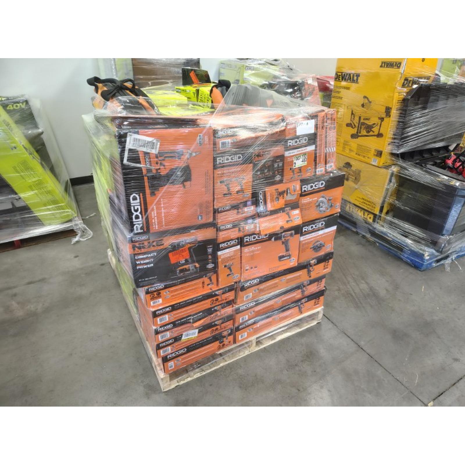 Pittston Location As-Is Power Tools Partial Truckload (12 Pallets) 8549-A