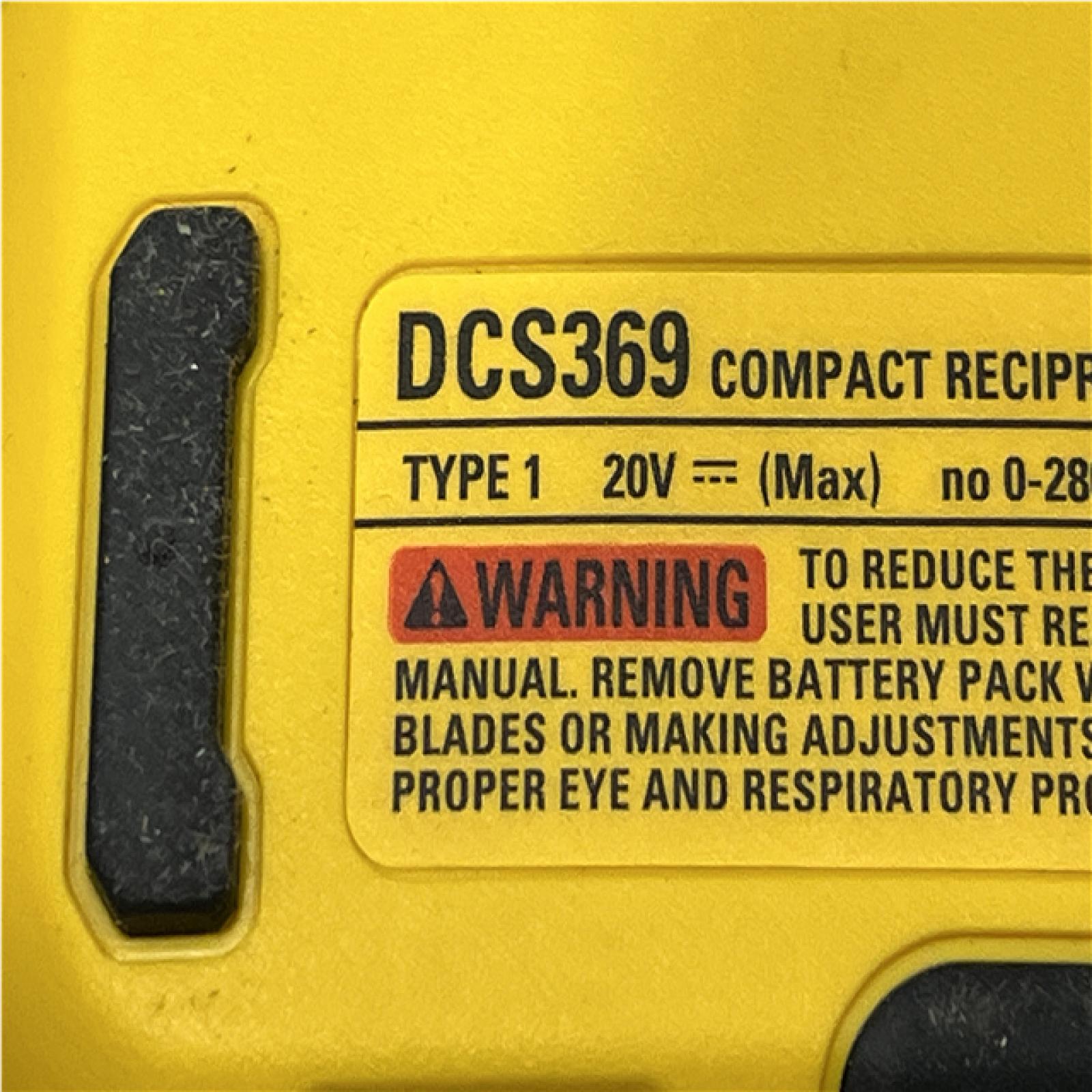 AS-IS DEWALT ATOMIC 20V MAX Cordless Brushless Compact Reciprocating Saw (Tool Only)