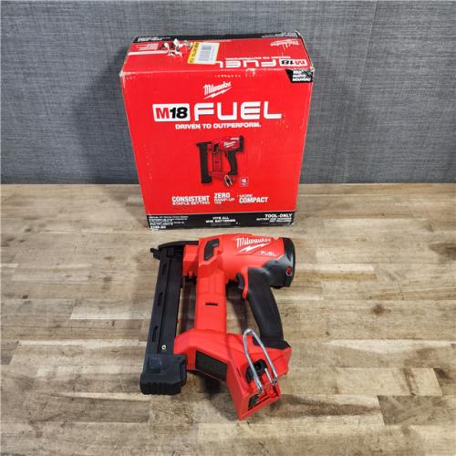 HOUSTON LOCATION - AS-IS MILWAUKEE FUEL 18-Volt Lithium-Ion Brushless Cordless 18-Gauge 1/4 in. Narrow Crown Stapler (Tool-Only)