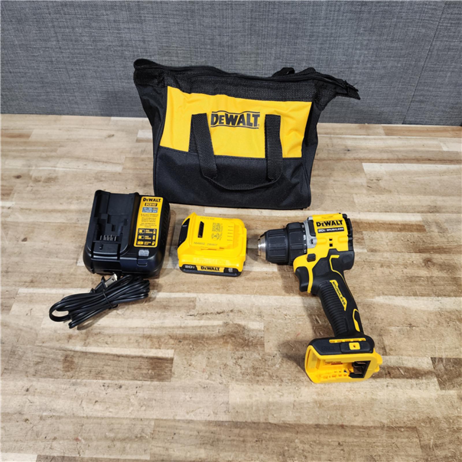 HOUSTON LOCATION - AS - IS DEWALT Atomic 20V Lithium-Ion Cordless Compact 1/2 in. Drill/Driver Kit