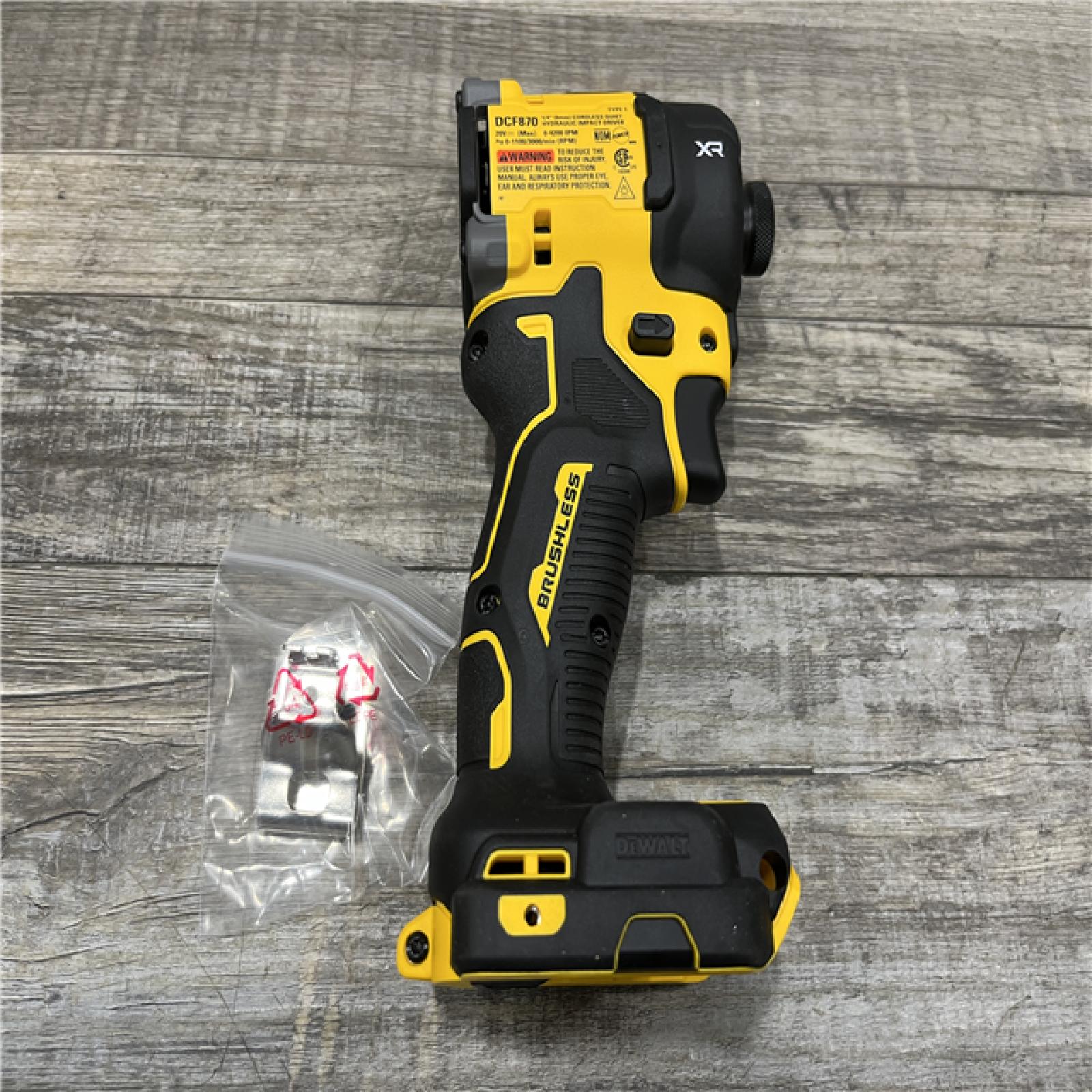 AS-IS DEWALT 20V XR Brushless Cordless 1/4 in. Quiet Hydraulic Impact Driver (Tool-Only)