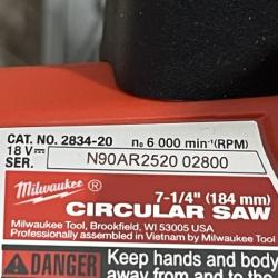 AS-IS Milwaukee FUEL 18V Lithium-Ion Brushless Cordless 7-1/4 in. Circular Saw Kit