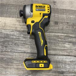 AS-IS DEWALT Atomic 20V Max Lithium-Ion Brushless Cordless Compact 1/4 in. Impact Driver Kit