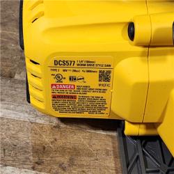 HOUSTON LOCATION - AS-IS (APPEARS LIKE NEW) DEWALT FLEXVOLT 60V MAX Cordless Brushless 7-1/4 in. Wormdrive Style Circular Saw (Tool Only)