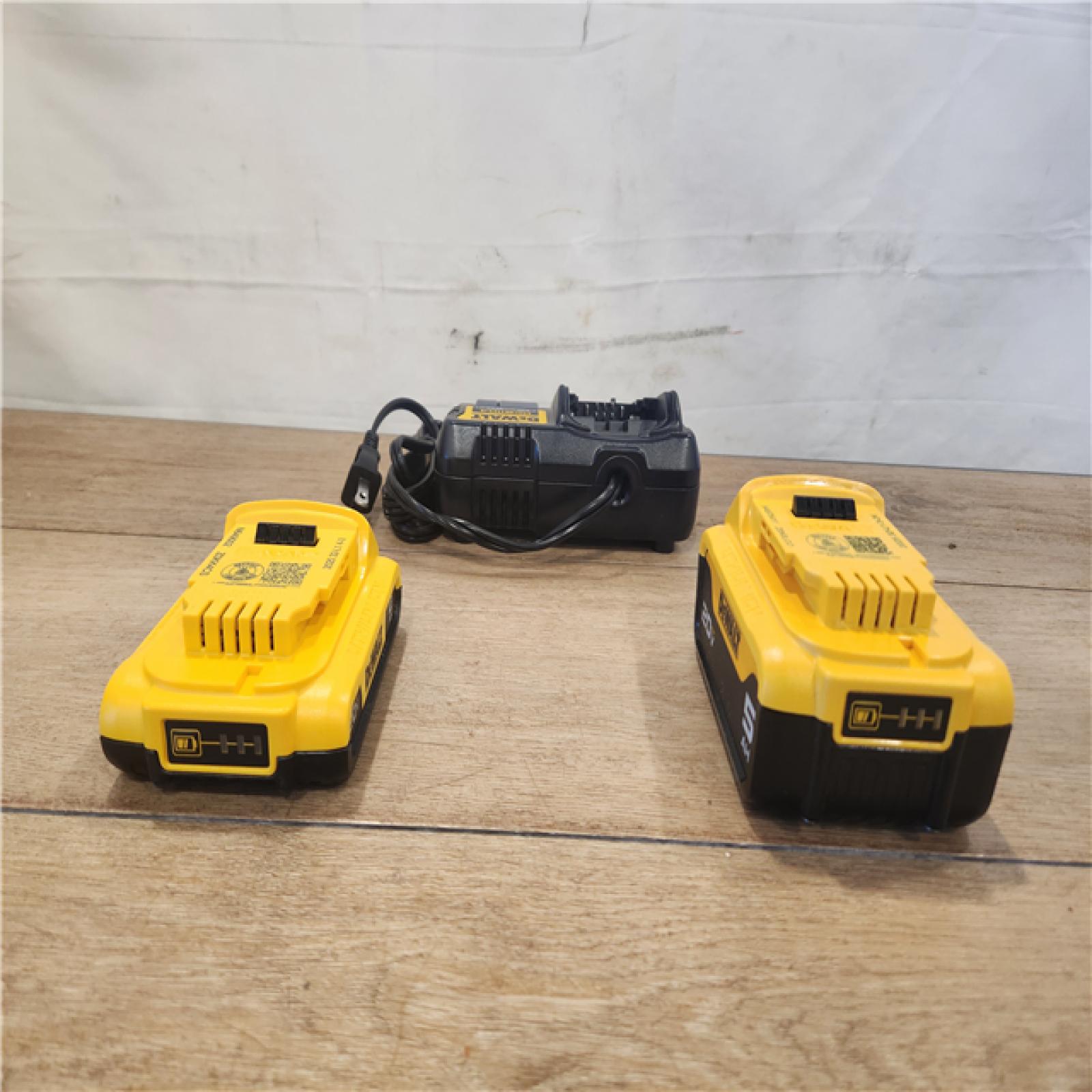 AS-IS- DEWALT 20V MAX Lithium-Ion Battery Kit with 5.0Ah and 2.0Ah Battery and Charger