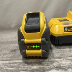 AS-IS DEWALT 20V/60V MAX FLEXVOLT Lithium-Ion 9.0Ah Battery and Charger Starter Kit