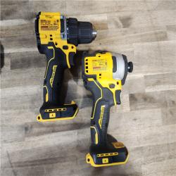 HOUSTON LOCATION - AS-IS Dewalt DCK225D2 20V MAX ATOMIC Brushless Compact Lithium-Ion 1/2 in. Cordless Drill Driver and 1/4 in. Impact Driver Combo Kit with 2 Batteries 2 Ah