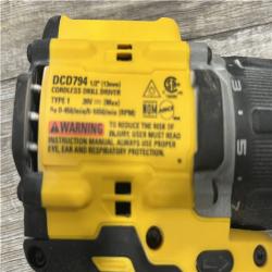 AS-IS DEWALT Atomic 20V Lithium-Ion Cordless Compact 1/2 in. Drill/Driver Kit