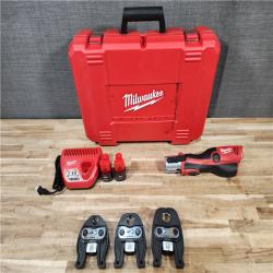 HOUSTON LOCATION - AS-IS (APPEARS LIKE NEW) M12 12-Volt Lithium-Ion Force Logic Cordless Press Tool Kit (3 Jaws Included) with Two 1.5 Ah Battery and Hard Case