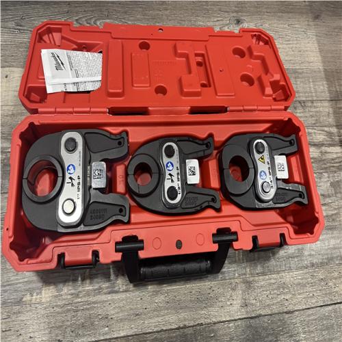 AS-IS Milwaukee 1/2 in. - 1 in. IPS-P Black Iron Pipe/Steel Press Jaw Kit for M12 FORCE LOGIC Press Tools