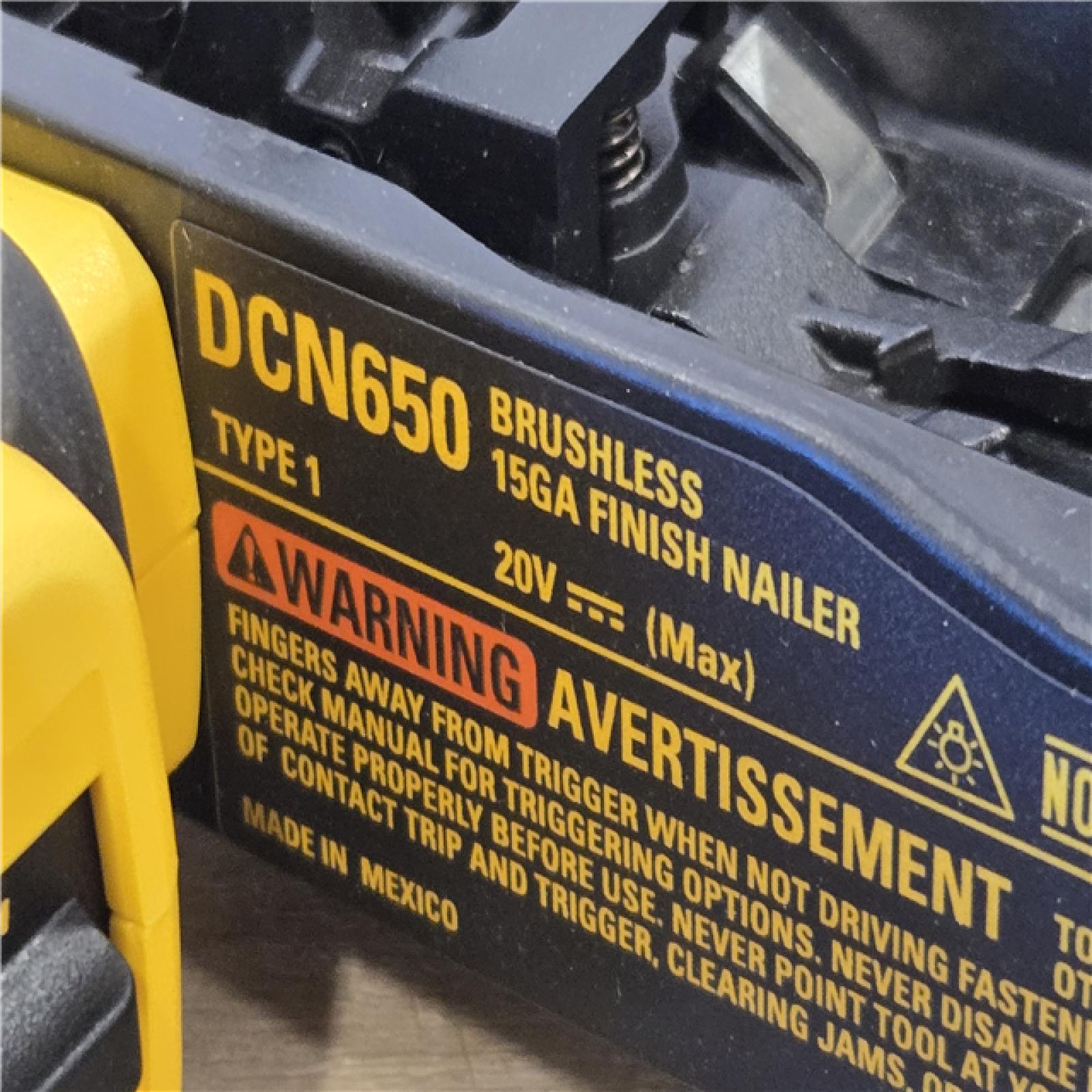 AS-IS DEWALT Cordless 20V MAX XR Angled Finish Nailer (Tool Only)