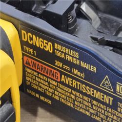 AS-IS DEWALT Cordless 20V MAX XR Angled Finish Nailer (Tool Only)