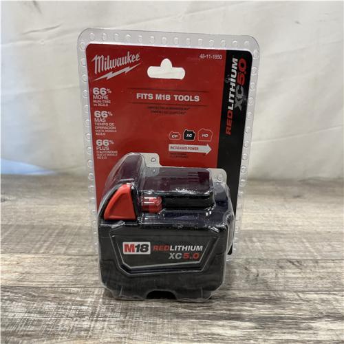 NEW - Milwaukee 18-Volt 5.0 Ah Lithium-Ion XC Extended Capacity Battery Pack