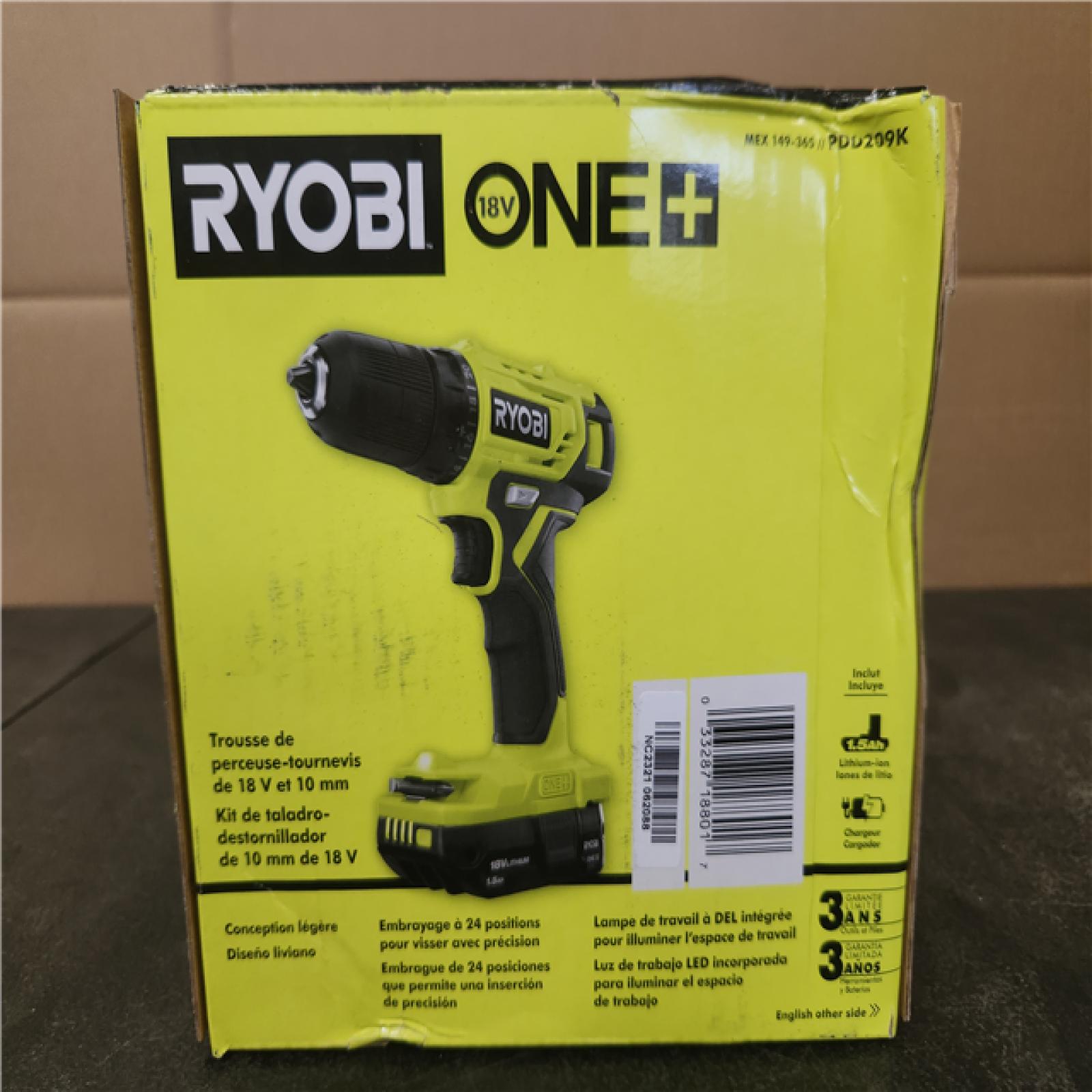 Phoenix NEW RYOBI ONE+ 18V Cordless 3/8 in. Drill/Driver Kit with Compact Battery and Charger SEALED