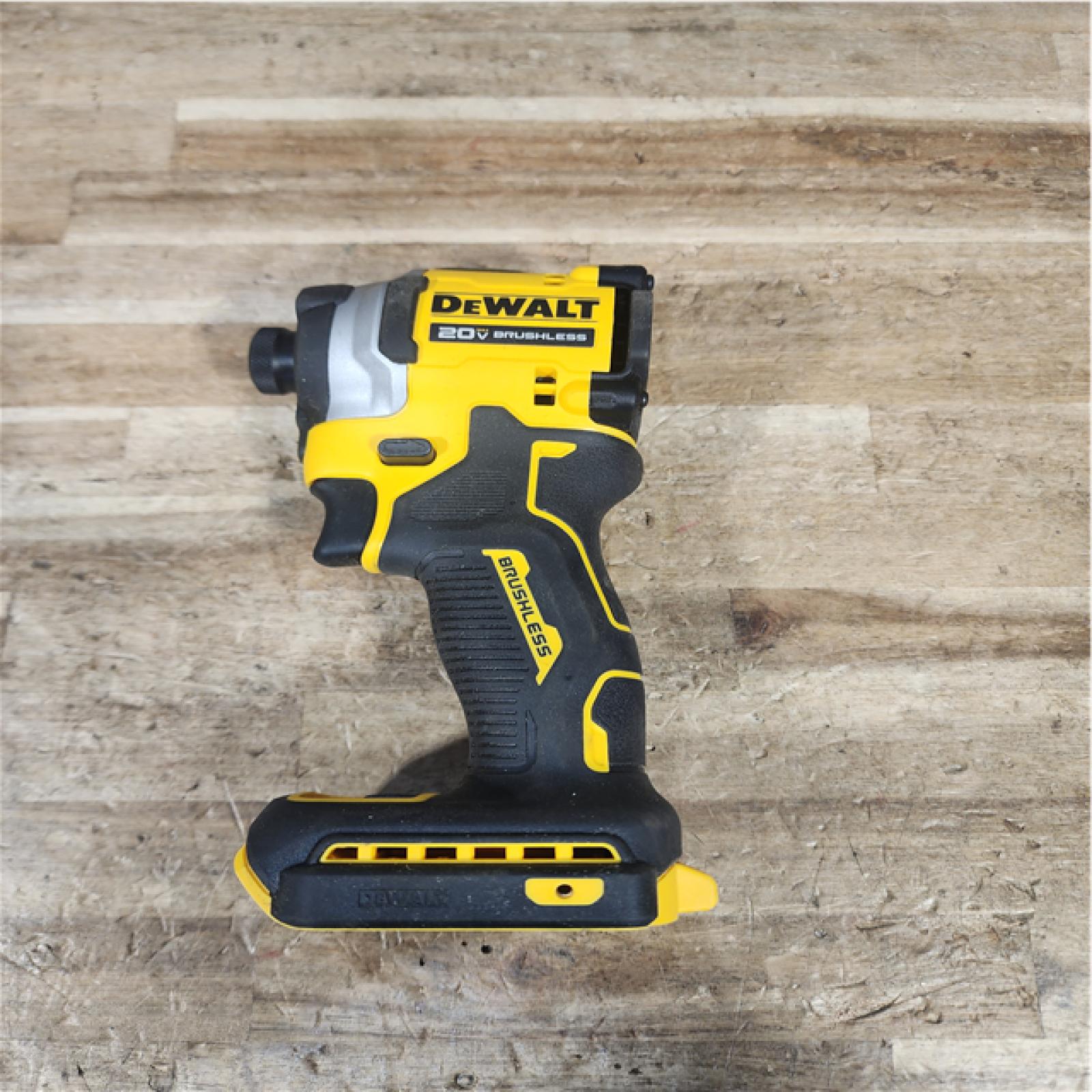 Houston Location AS-IS DEWALT ATOMIC 20V MAX Cordless Brushless Compact 1/4 in. Impact Driver (Tool Only)