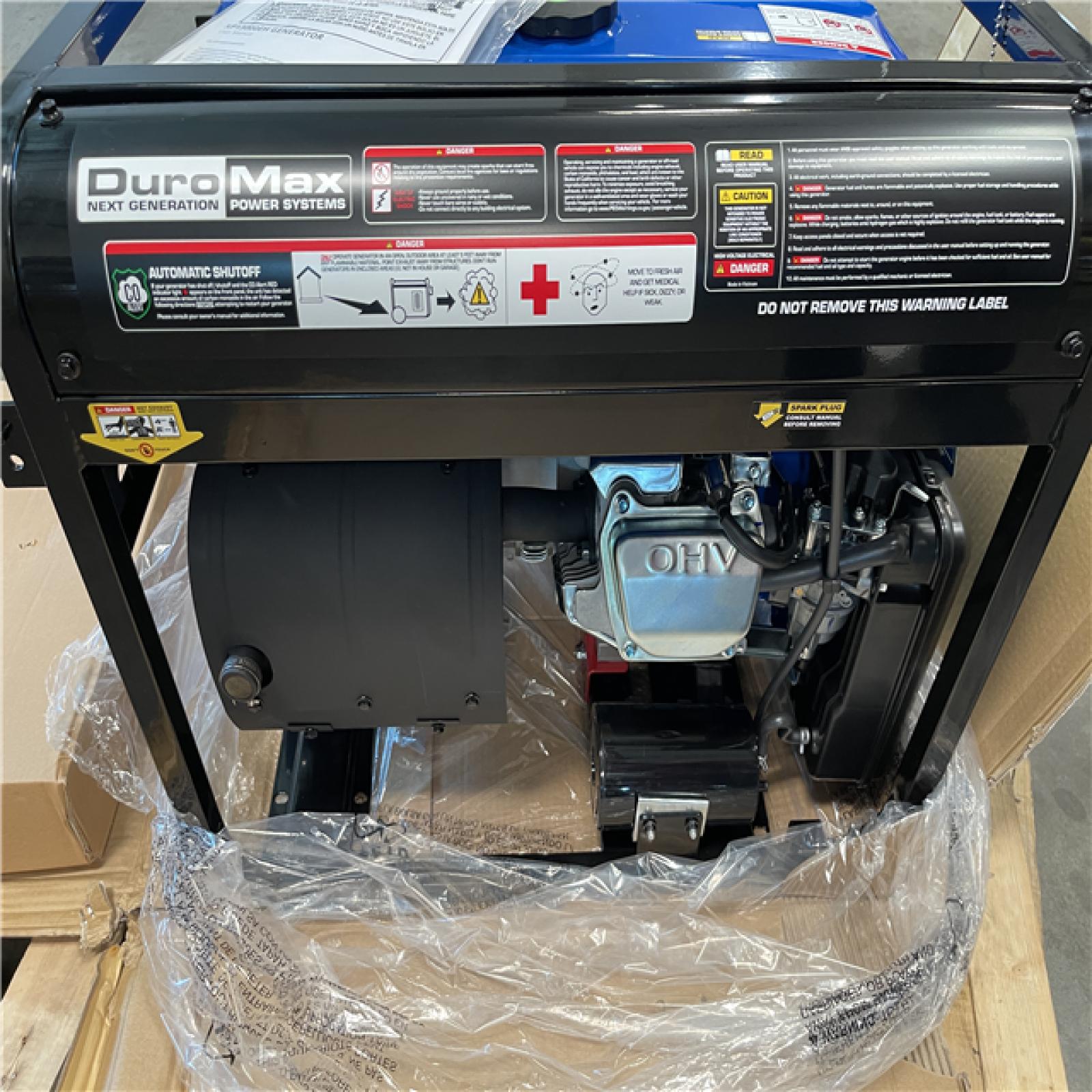 California AS-IS DuroMax XP13000EH 13000 Watt Portable Hybrid Gas Propane Generator-Appears in EXCELLENT Condition