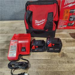 HOUSTON LOCATION - AS-IS M18 18-Volt Lithium-Ion Brushless Cordless Compact Hammer Drill/Impact Combo Kit (2-Tool) with (2) Batteries, Bag