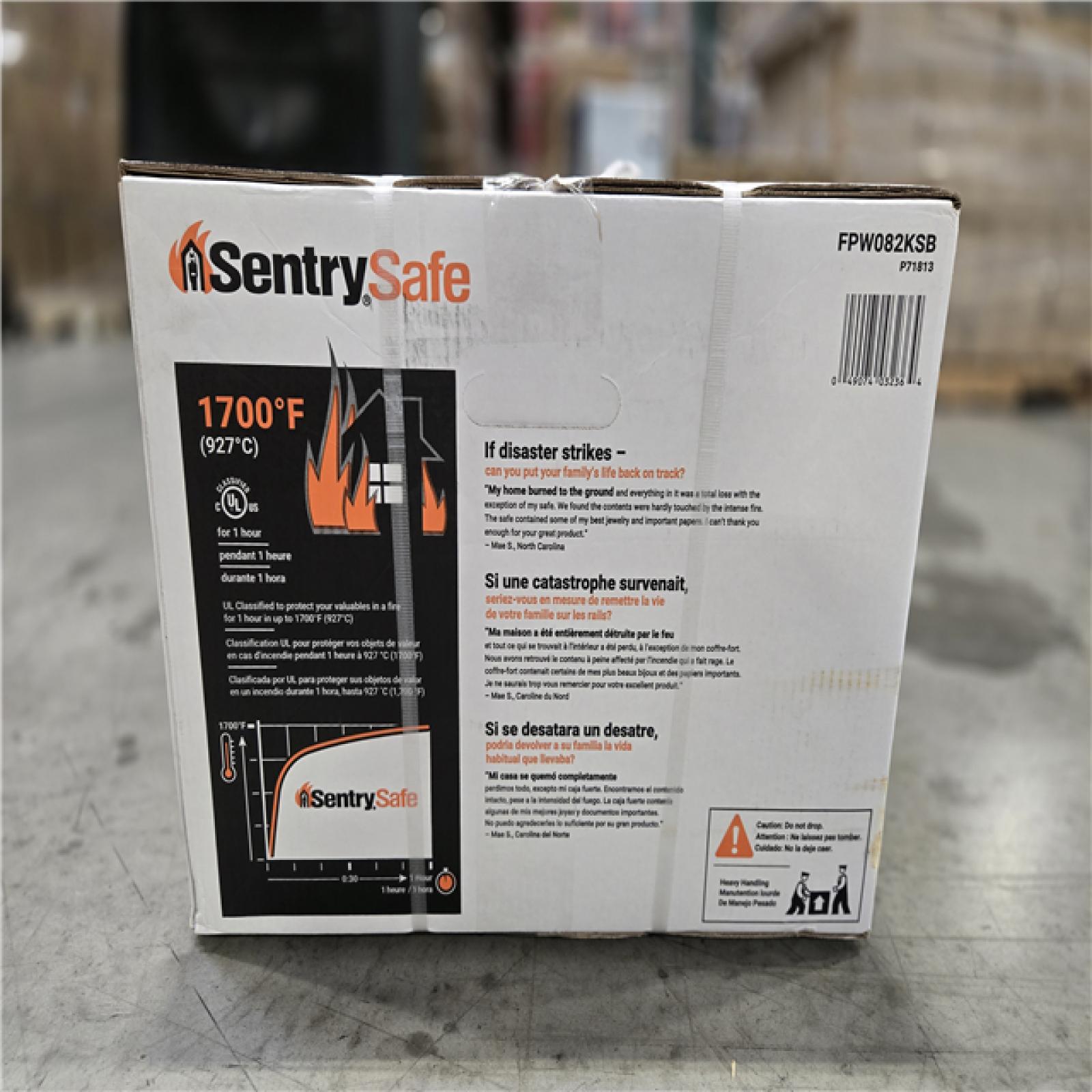 NEW! -SentrySafe 0.81 cu. ft. Waterproof & Fireproof Safe for Home with Combination Dial and Override Keys