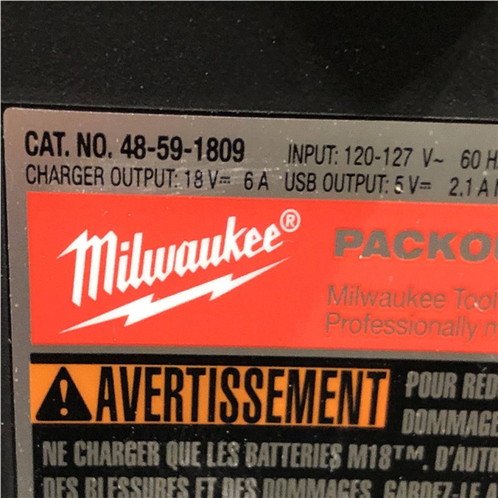 AS-IS Milwaukee 18V Lithium-Ion PACKOUT 6-Port Rapid Charger