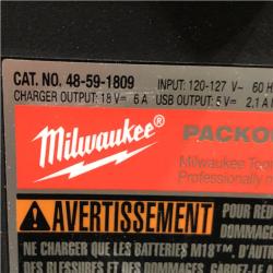 AS-IS Milwaukee 18V Lithium-Ion PACKOUT 6-Port Rapid Charger