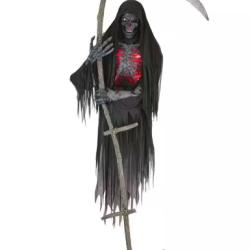 DALLAS LOCATION - Home Accents Holiday 12 ft. Grave & Bones Giant-Sized Color Changing Animated LED Levitating Reaper