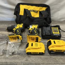 AS-IS DEWALT ATOMIC 20V MAX Lithium-Ion Cordless 2-Tool Combo Kit
