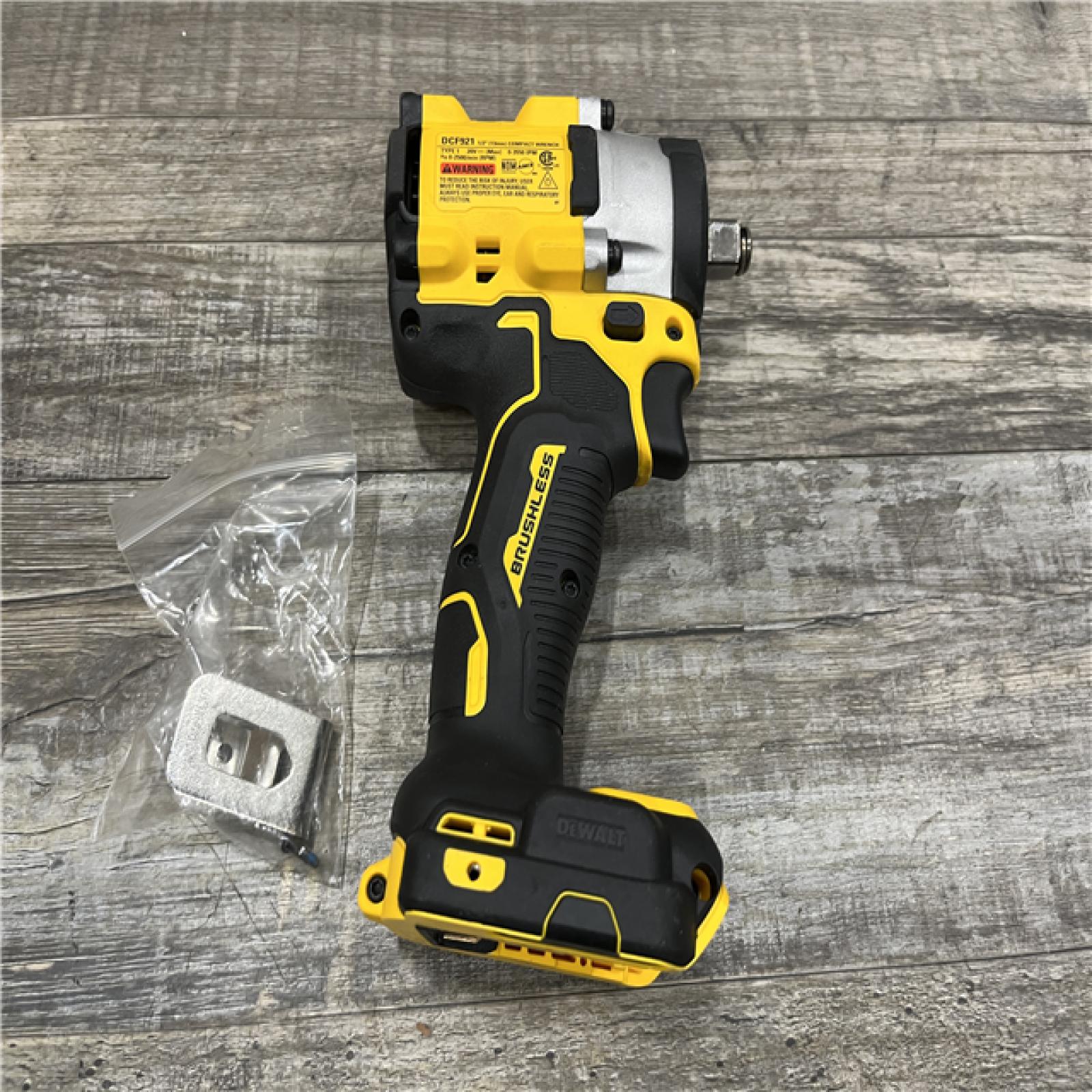 AS-IS DEWALT ATOMIC 20V MAX Cordless Brushless 1/2 in. Variable Speed Impact Wrench (Tool Only)