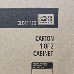 DALLAS LOCATION - HUSKY 42 in. 12-Drawer 24.5 in. Deep Tool Chest/Rolling Cab Set Gloss Red PALLET-(2 SETS)