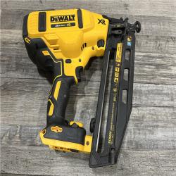 AS-IS DEWALT 20V MAX XR 16-Gauge Electric Cordless Angled Finishing Nailer Kit