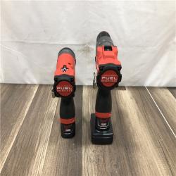 AS-IS Milwaukee FUEL 12-Volt Lithium-Ion Brushless Cordless Hammer Drill and Impact Driver Combo Kit