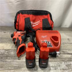 AS-IS Milwaukee 12-Volt Lithium-Ion Compact Brushless Cordless 1/4 in. Impact Driver Kit