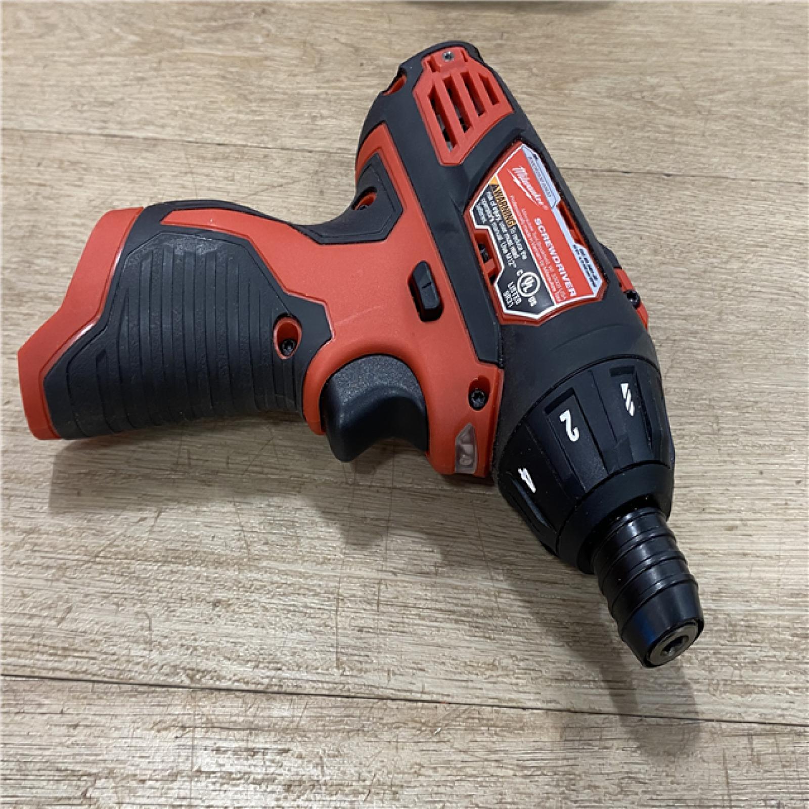 AS-IS Milwaukee 12V Lithium-Ion Cordless 1/4 in. Hex Screwdriver Kit