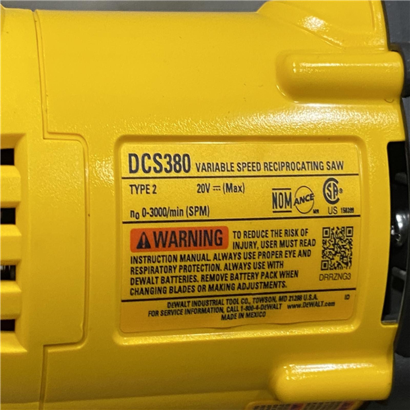 AS-IS DEWALT 20V MAX Cordless Reciprocating Saw (Tool Only)