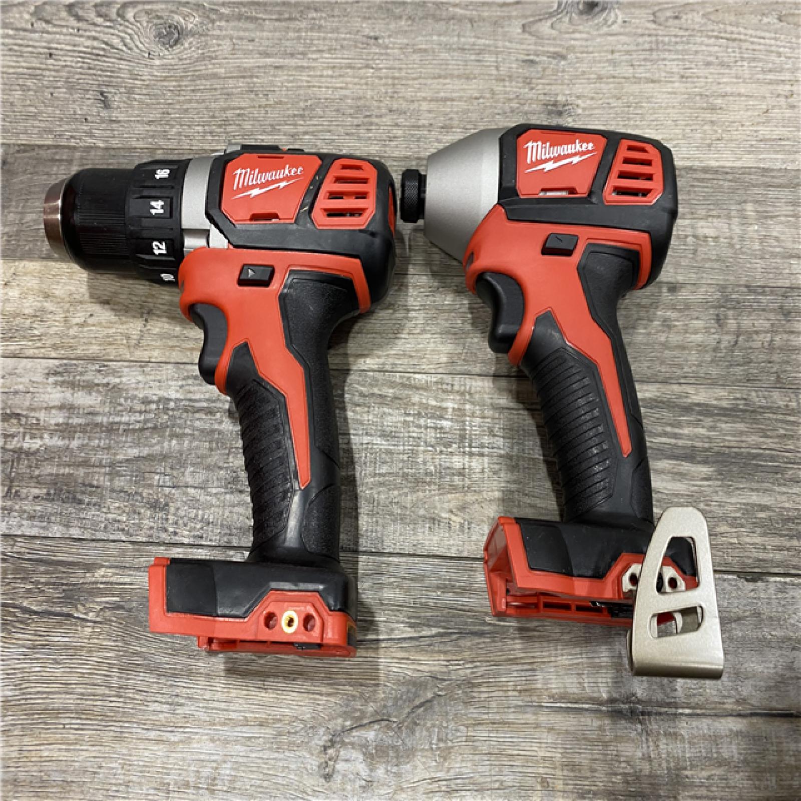 AS-IS Milwaukee 18V Lithium-Ion Cordless Drill Driver/Impact Driver Combo Kit