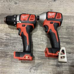 AS-IS Milwaukee 18V Lithium-Ion Cordless Drill Driver/Impact Driver Combo Kit