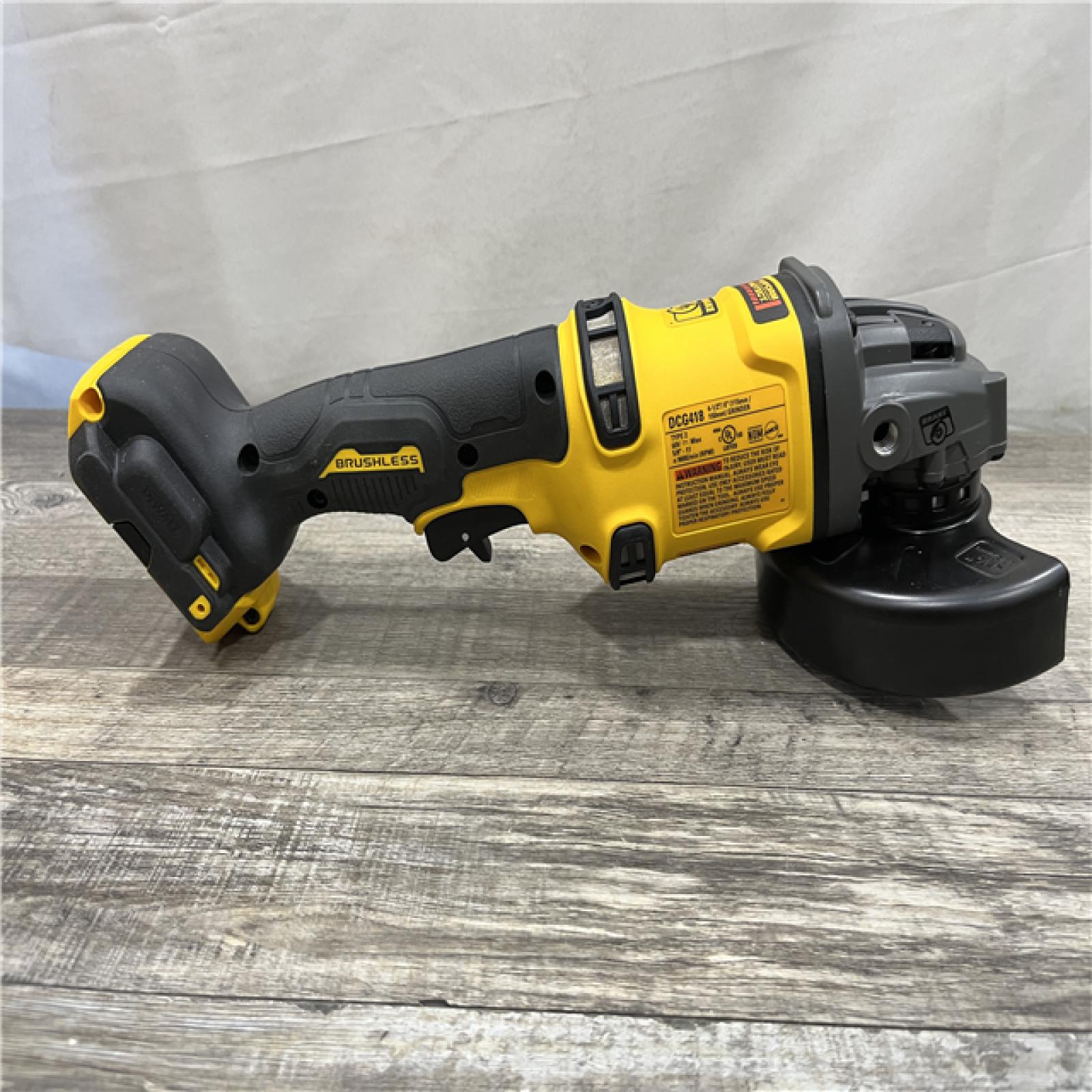 AS-IS DEWALT FLEXVOLT 60V MAX Cordless Brushless 4.5 in. to 6 in. Small Angle Grinder with Kickback Brake (Tool Only)