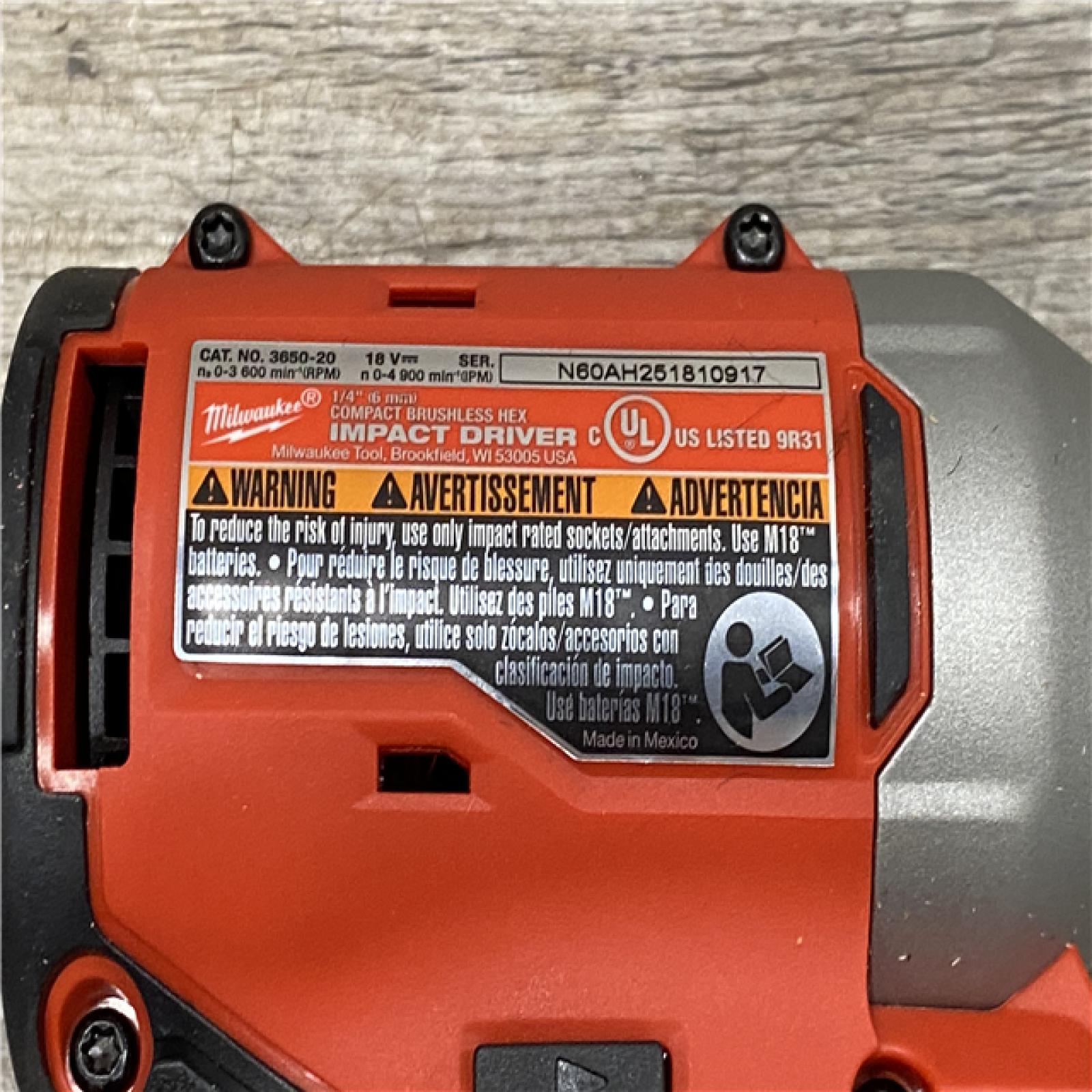 AS-IS Milwaukee 18V Lithium-Ion Brushless Cordless Compact Drill/Impact Combo Kit