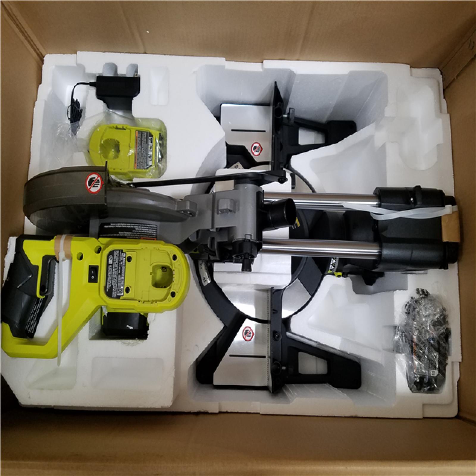 California NEW Ryobi One+ 18V Brushless 10 Sliding Compound Miter Saw Kit