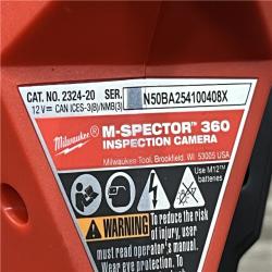 AS-IS Milwaukee 12V Lithium-Ion Corldless M-SPECTOR 360-Degree 10 ft. Inspection Camera Kit
