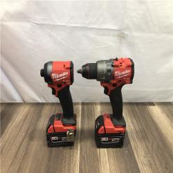 AS-ISMilwaukee  FUEL 18V Lithium-Ion Brushless Cordless Hammer Drill and Impact Driver Combo Kit