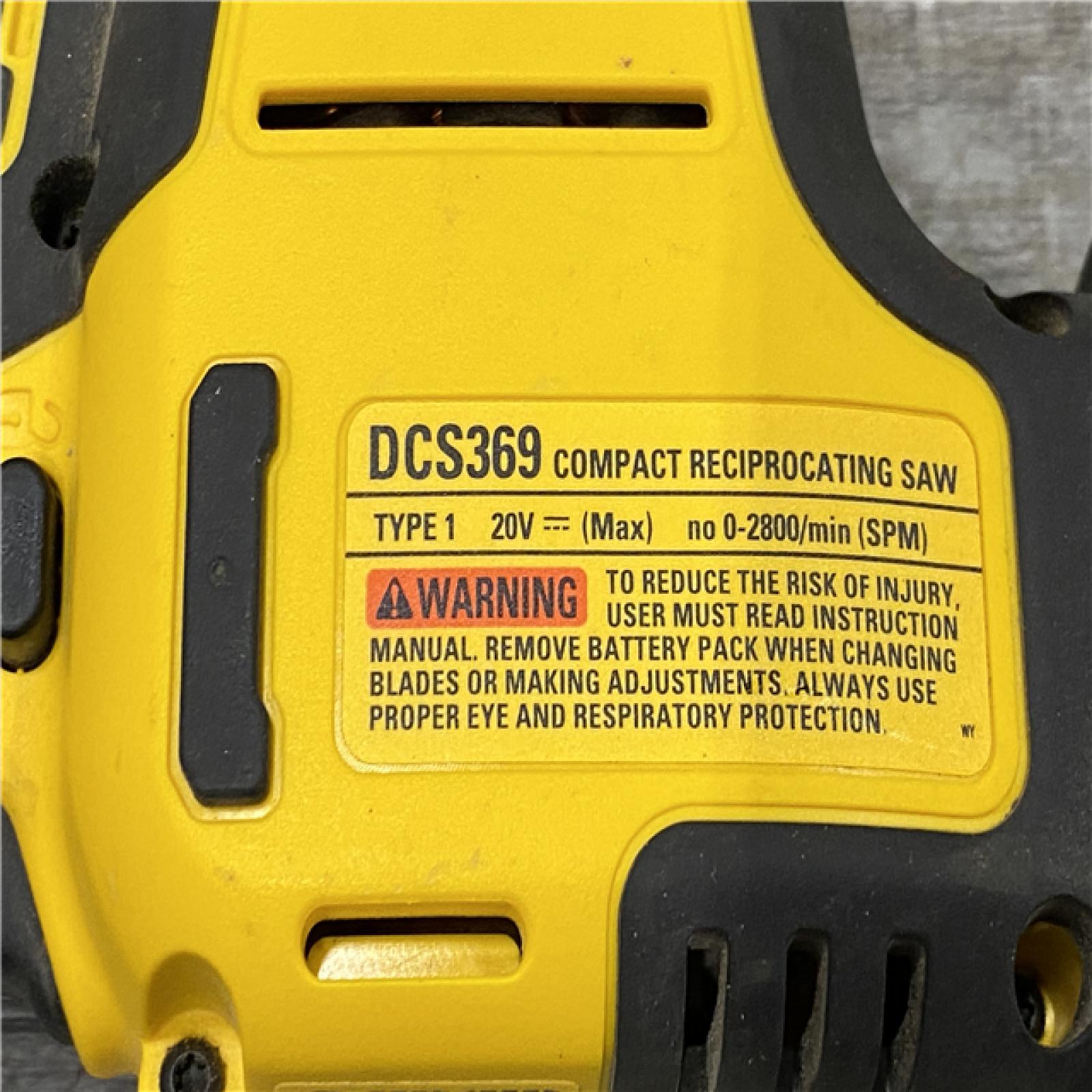 AS-IS DEWALT ATOMIC 20V MAX Cordless Brushless Compact Reciprocating Saw (Tool Only)