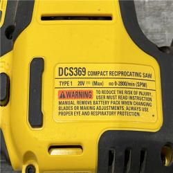 AS-IS DEWALT ATOMIC 20V MAX Cordless Brushless Compact Reciprocating Saw (Tool Only)