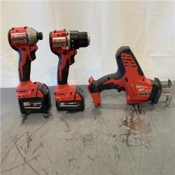 AS-IS - Milwaukee M18 18-Volt Lithium-Ion Brushless Cordless Combo Kit