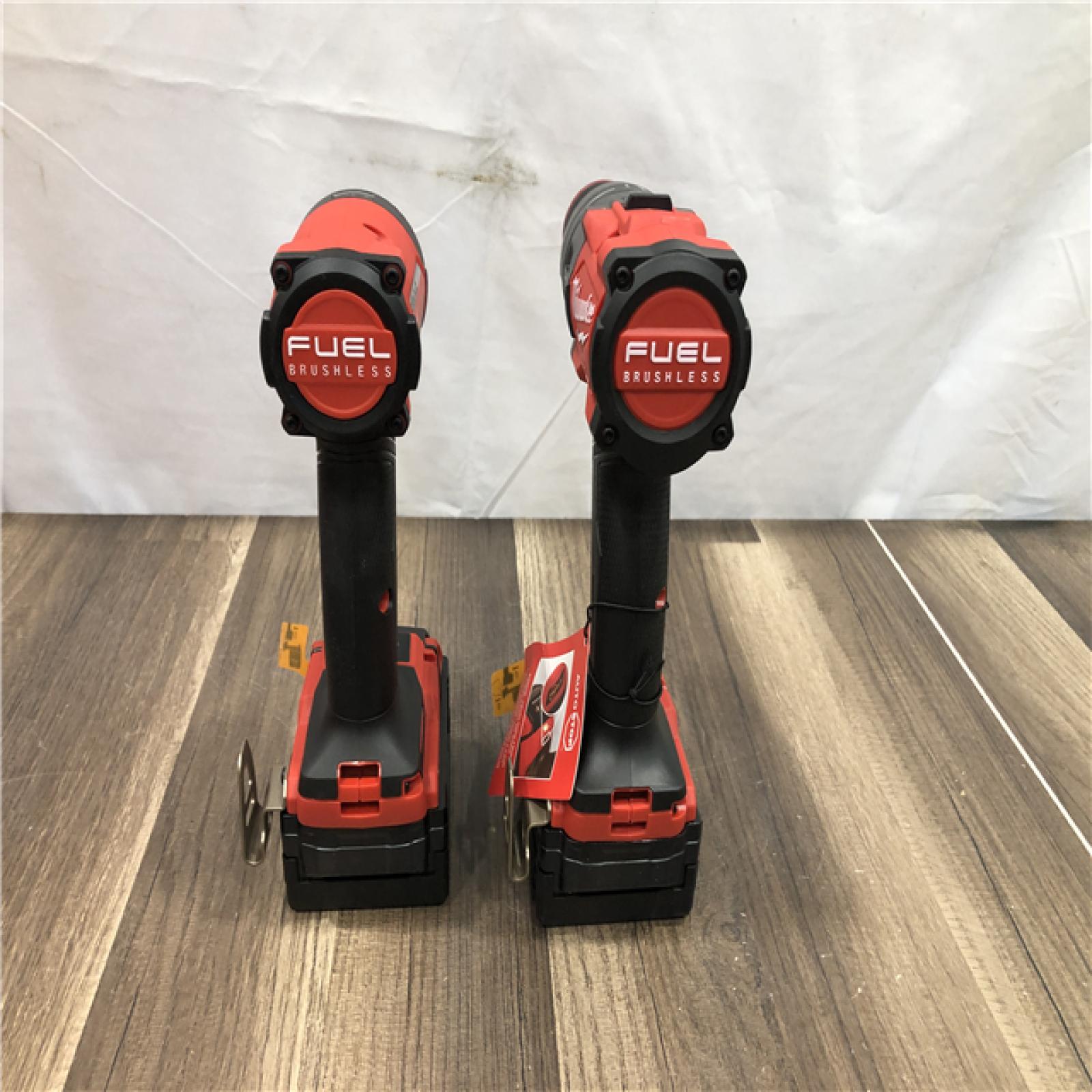 AS-IS Milwaukee FUEL 18V Lithium-Ion Brushless Cordless Hammer Drill and Impact Driver Combo Kit